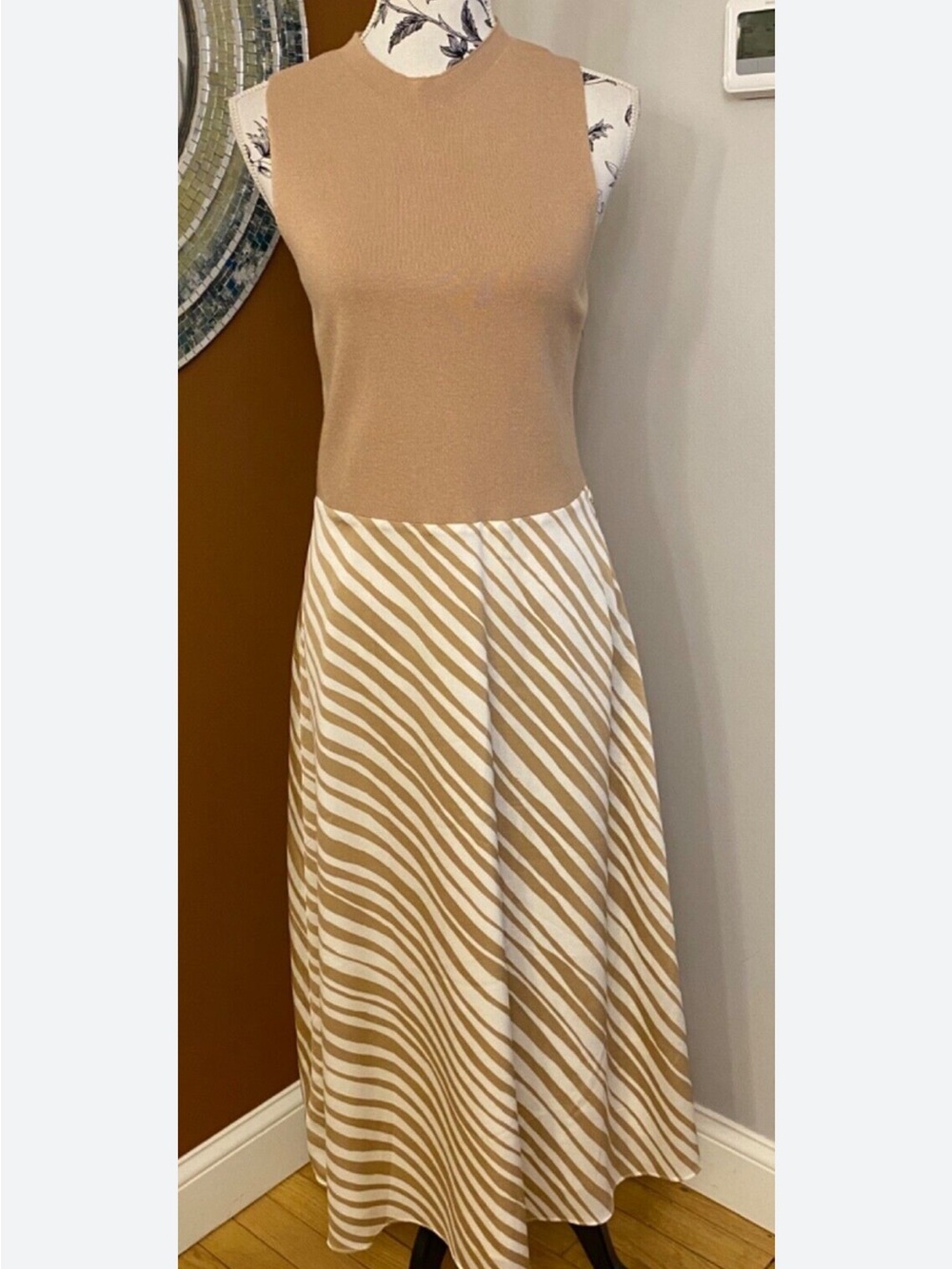 Ann Taylor Mixed Media A-Line Dress